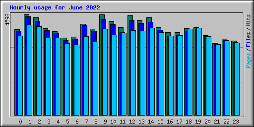 Hourly usage for June 2022