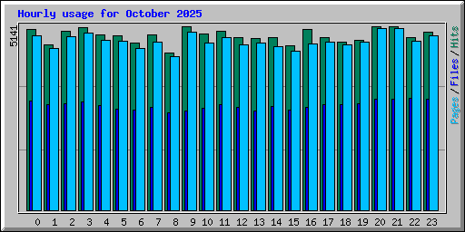 Hourly usage for October 2025